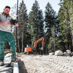 Außenanlagen Gewerbefläche Dobler Bau