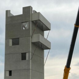 Feuerwache Illertissen Schlauchturm Ansicht