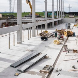 Stützen Baustelle Dobler Bau