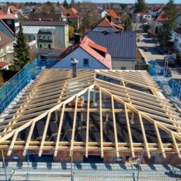 Neubau Dachstuhl Zimmerer Dobler Bau